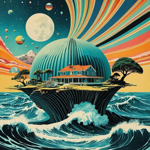 Psychedelic 70s Surreal Art Collage Psychedelic 70s Surreal Art Collage