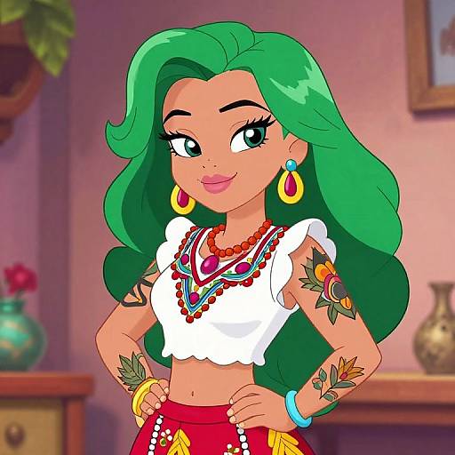 Lola Bunny as Chola with Tattoos