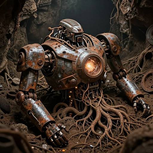 Ancient Buried Robotic Machinery