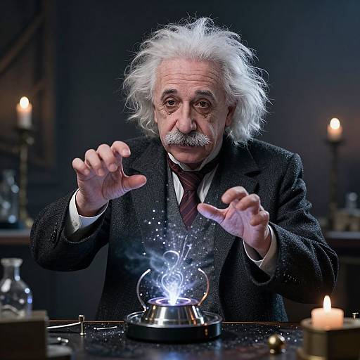 Wizard Einstein with AI Magic