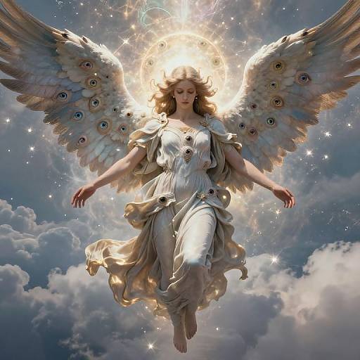 Biblical Accurate Angel with Countless Eyes