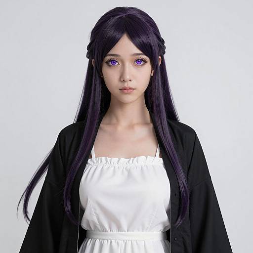 FernFrieren Portrait with Purple Eyes