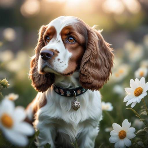 Realistic Cocker Spaniel in Nature