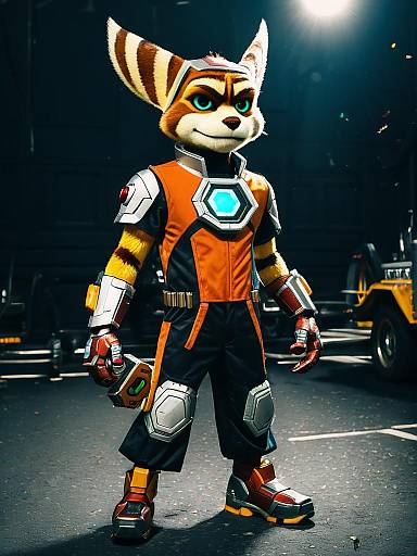 Cosplay of Ratchet from Ratchet & Clank