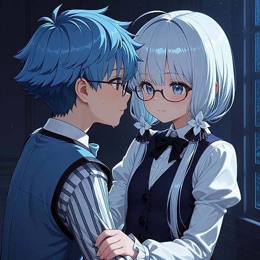 Illustration of Hans christian andersen (fate), fate (series) in the style of Cromachina