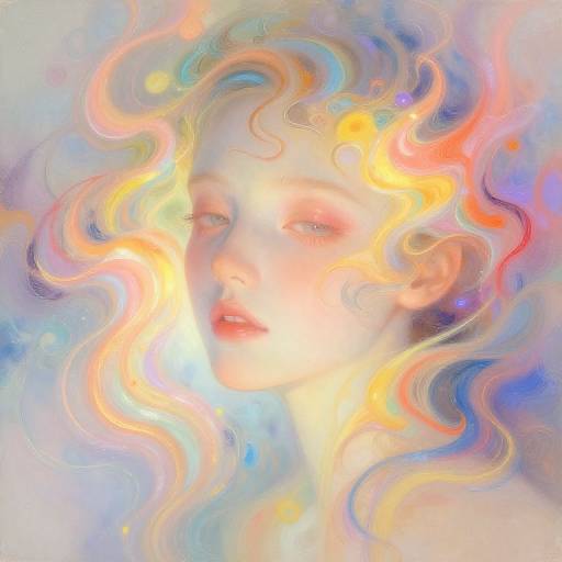 Dreamy Abstract Emotion Portrait