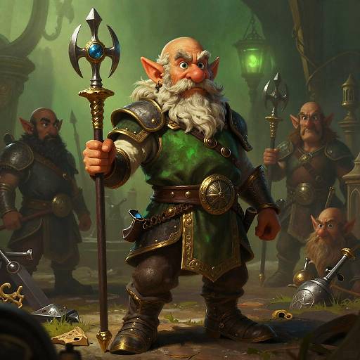 Epic Heroic Dwarf Blacksmith Art
