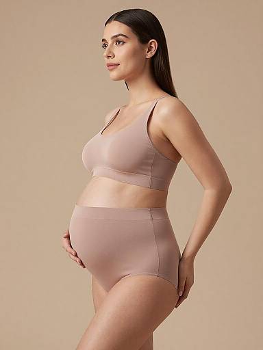 Fine-Art Plus-Size Maternity Lingerie Portrait