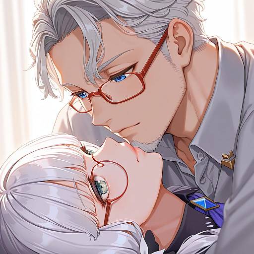 Illustration of Arurandeisu, holostars in the style of Fangxiang cuoluan