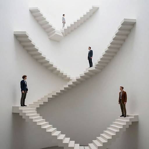 Surreal Gravity-Defying Staircase