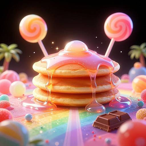 Magical Candy Fantasy Landscape