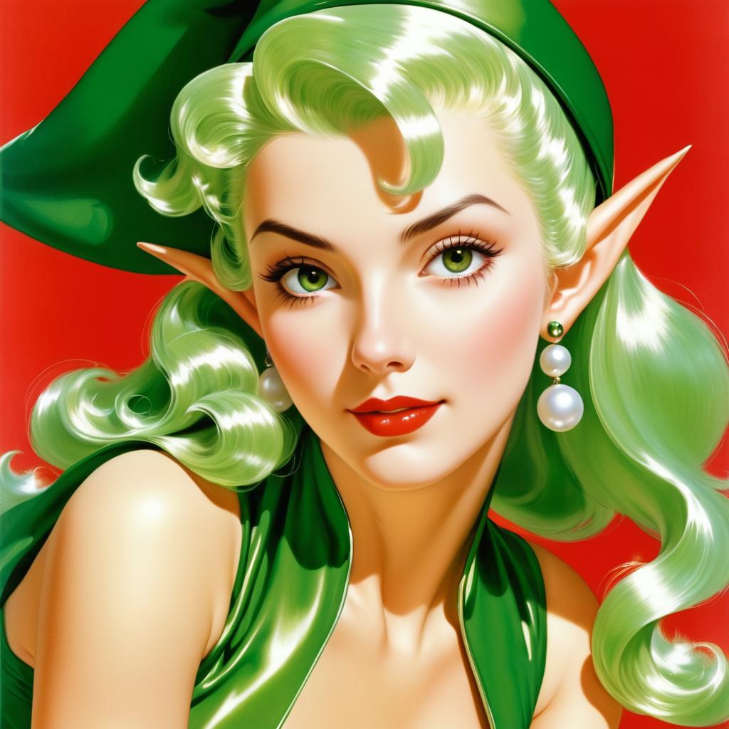 Ultra-Detailed Female Elf Illustration