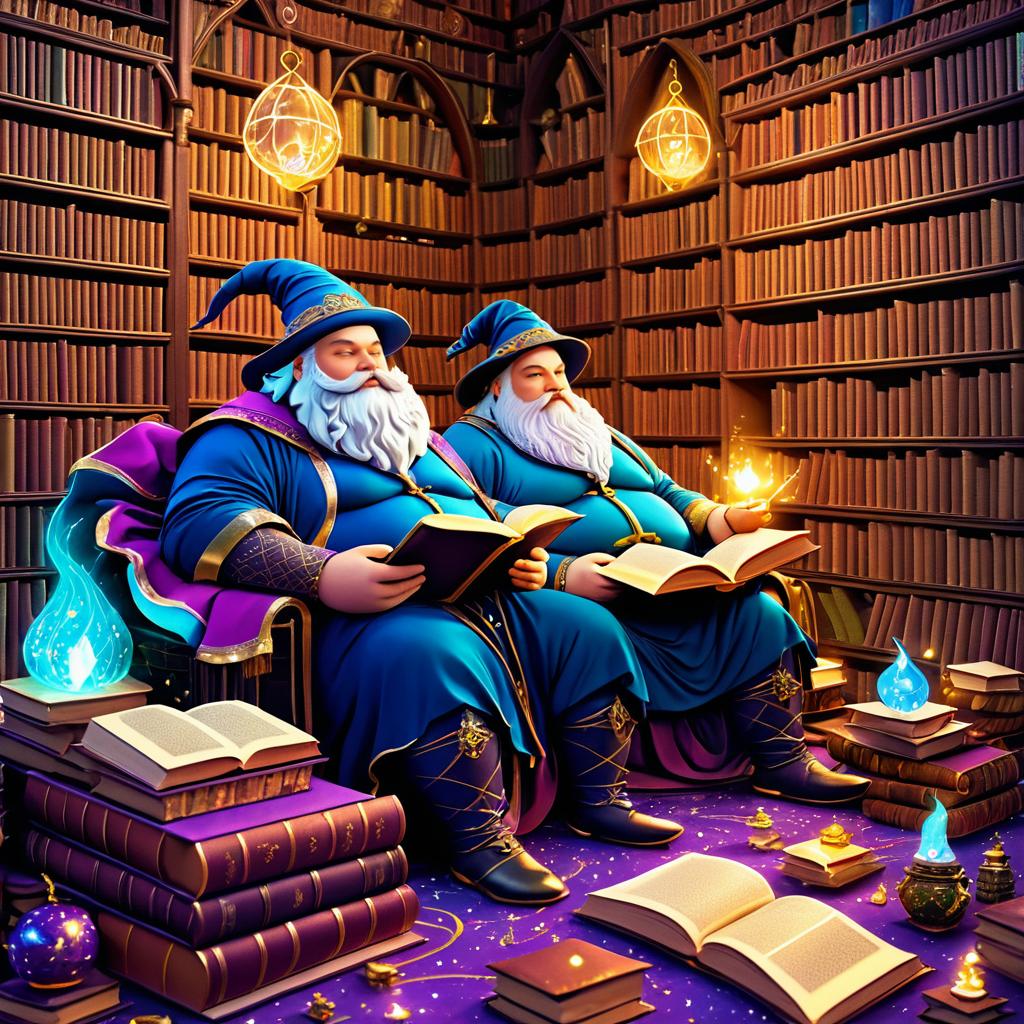 Cuddly Wizard and Companion in Magic