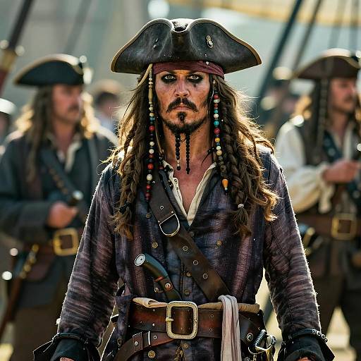 Pirate Captain in Historical Attire