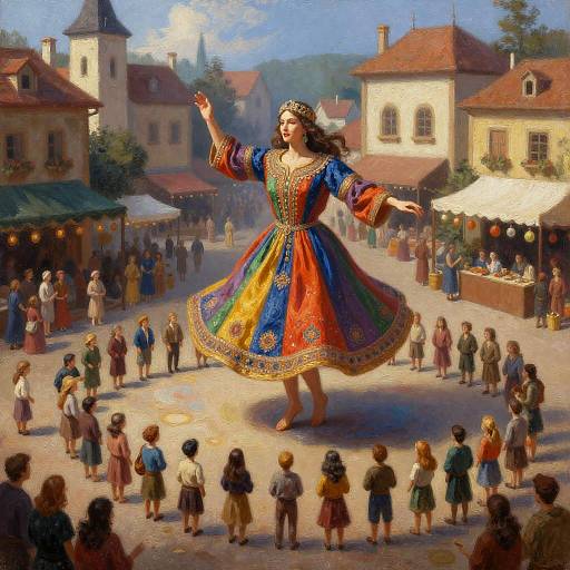 Giant Dancing in Market Square