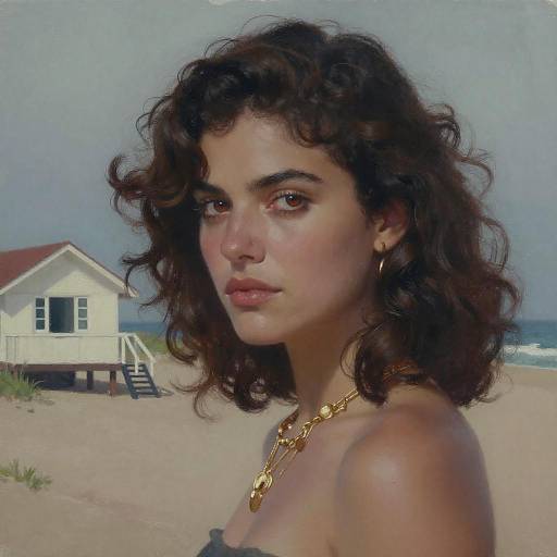 Elegant Beach Bungalow Portrait