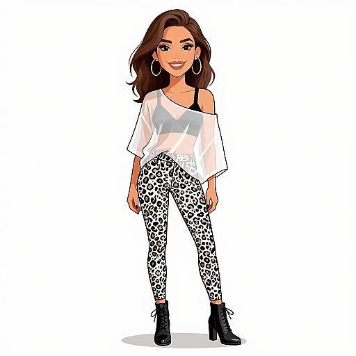 Smiling Woman in Casual Streetwear