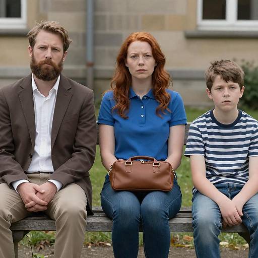 Casual Portrait on a Wooden Bench