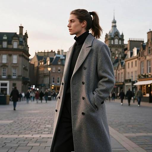 Fashion Editorial: High Ponytail Man