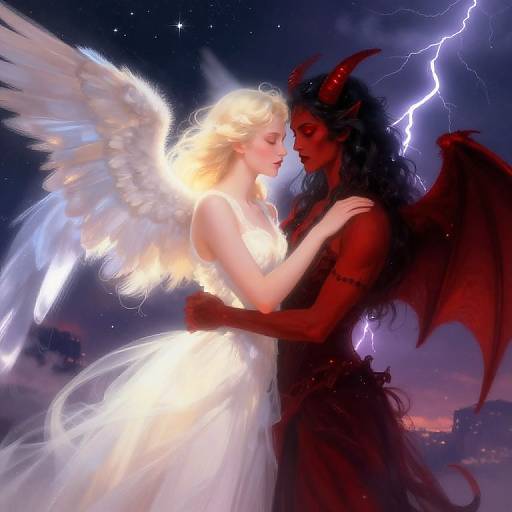 Forbidden Love Angel and Demon