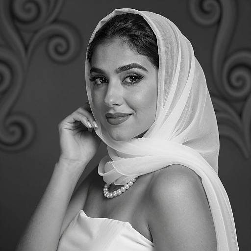 Elegant Portrait of a Smiling Woman