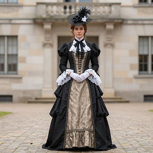 Victorian Woman in Fancy Dress