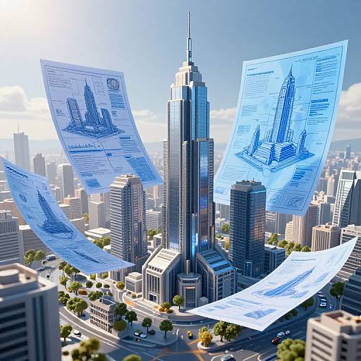 Digital Architect Designing Futuristic Metropolis