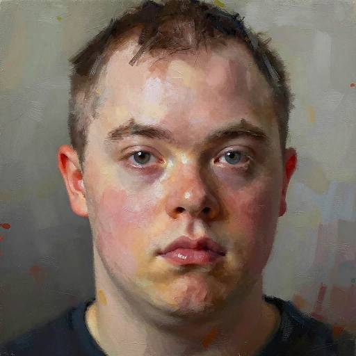 Artistic Portrait with Emphasized Eyebrows