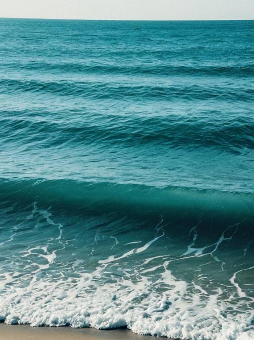 Serene Ocean Waves in Soft Light