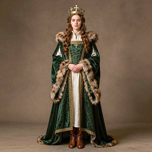 Winter Queen in Medieval Costume