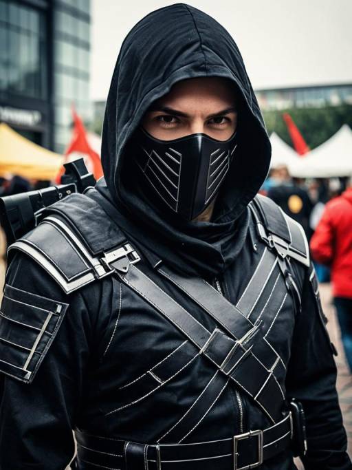 Man in Modern Assassin Cosplay Costume
