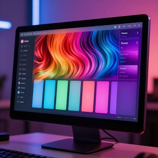 Vibrant Hair Color Mixer Interface