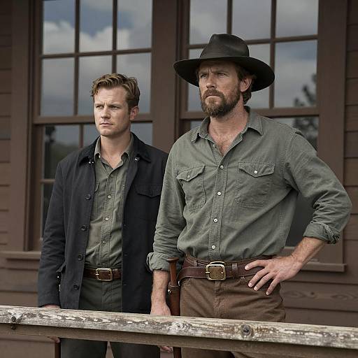 Western Film Scene with Two Men