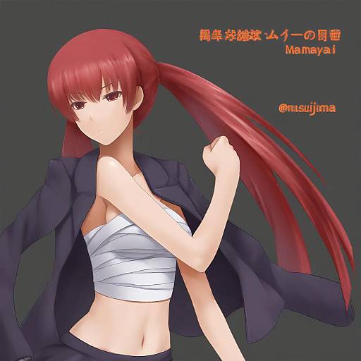 Illustration of Musujime awaki, toaru majutsu no index in the style of Darkmaya