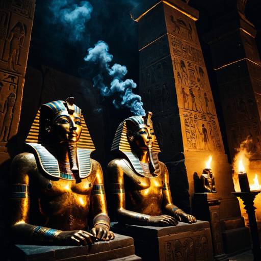 Dramatic Chiaroscuro of Ancient Pharaohs Dramatic Chiaroscuro of Ancient Pharaohs