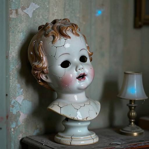 Haunted Vintage Porcelain Doll Photo