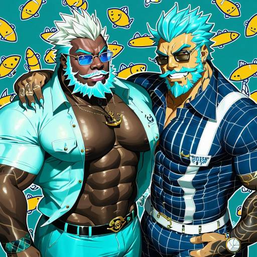 Illustration of Aegir (housamo), tokyo afterschool summoners in the style of Pudding (skymint 028)