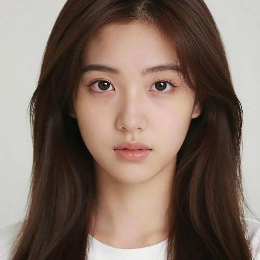 Ethereal Portrait of Young Asian Woman