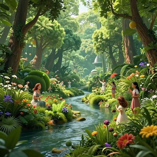 Futuristic Utopian Sorcerer's Paradise