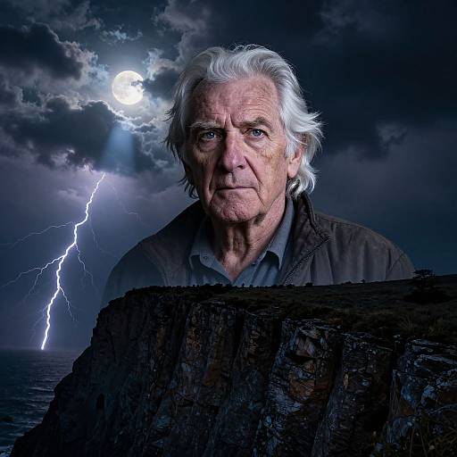 Double Exposure Portrait of Resilience