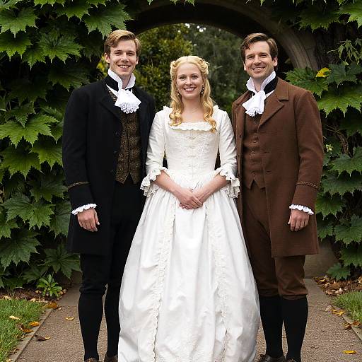 Elegant Gathering in Vintage Costumes
