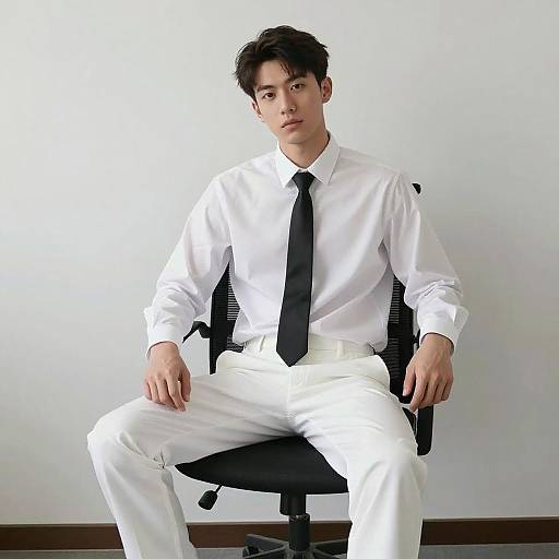 Confident Young Professional in Modern Office