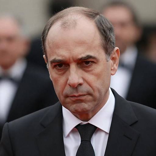 Serious Middle-aged Man in Suit