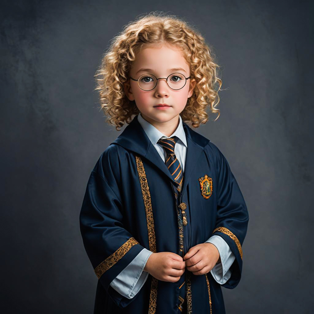 Enchanting Child in Harry Potter Outfit