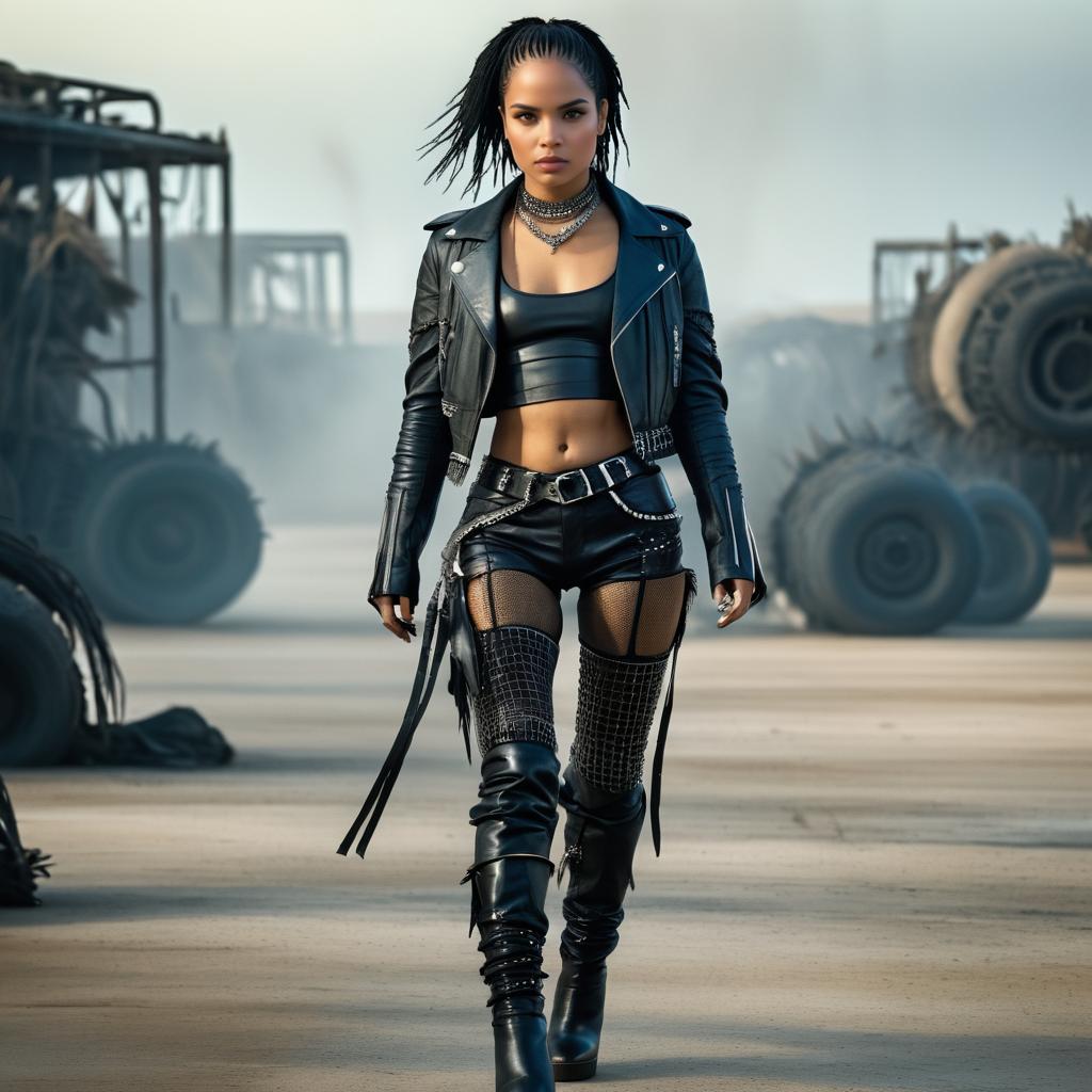 Zoe Kravitz in Cinematic Mad Max Style