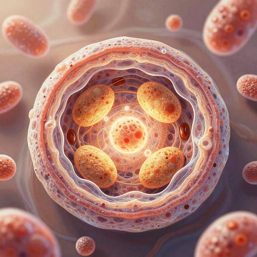 Realistic Plant Cell Interior Illustration