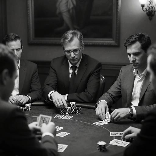 Intense Poker Game in Classic Setting