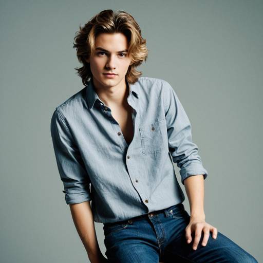 Young Man in Casual Modern Outfit