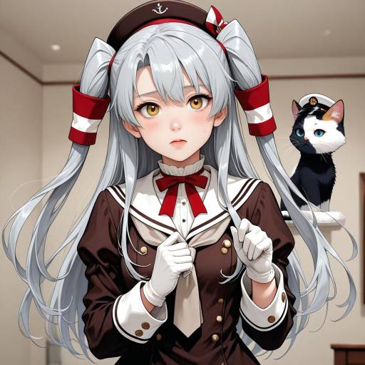 Nonhuman Admiral in Elegant Sailor Dress