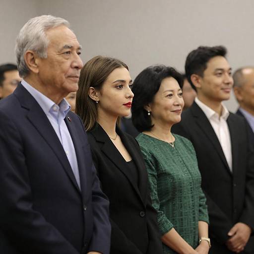 Lineup of Diverse Individuals in Portrait